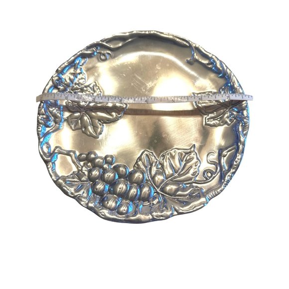 Arthur Court Grape and Leaf Design 7.5” Serving Tray - Picture 5 of 5